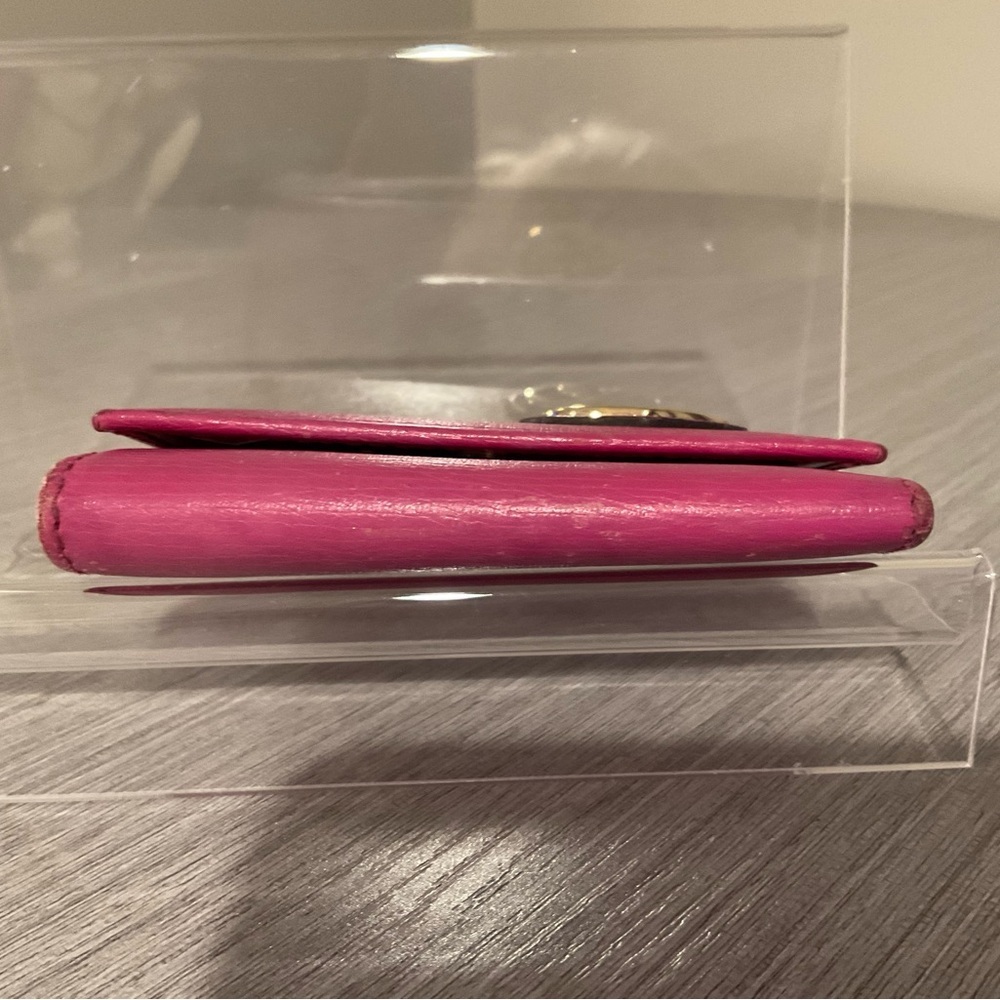 GUCCI Lovely Hearts Pink Leather Key Case - Picture 3 of 7